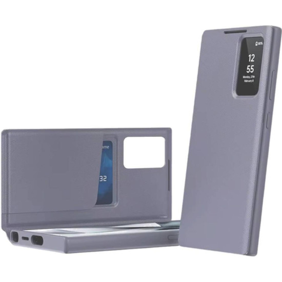 Θήκη Samsung Galaxy S26 Ultra Techsuit SmartView Series Flip με Ενεργό Πορτάκι - Purple (5949419350519)