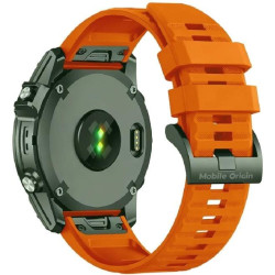Λουράκι Garmin Watch 22mm Mobile Origin Easy Strap ES2 Quick Fit Σιλικόνης - Orange (MO-ESS-22-ORG)