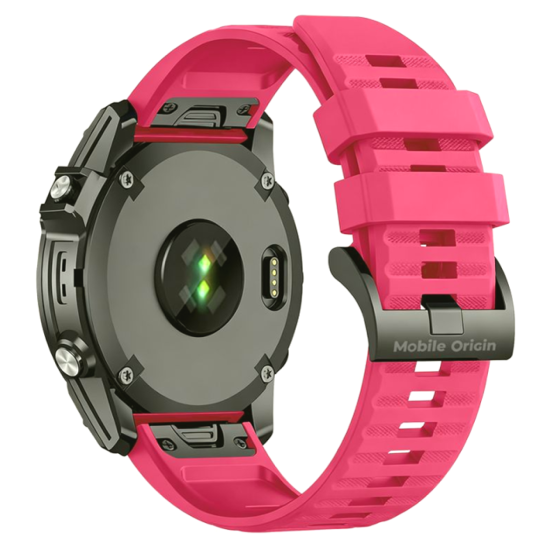 Λουράκι Garmin Watch 22mm Mobile Origin Easy Strap ES2 Quick Fit Σιλικόνης - Pink (MO-ESS-22-PNK)
