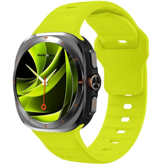 Λουράκι Samsung Galaxy Watch Ultra 2025 / 2024 47mm Mobile Origin Easy Strap Σιλικόνης - Fluorescence Yellow (MO-SGWU-FYLW)