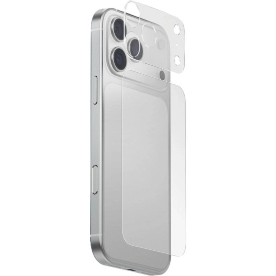 Σετ Προστασίας Κάμερας & Πλάτης iPhone 17 Pro Uniq Optix AeroShield Plus από Mατ PC & Μεμβράνη PET - Transparent (UNIQ-IP6.3P(2025)-AERSPCMPFCLR)