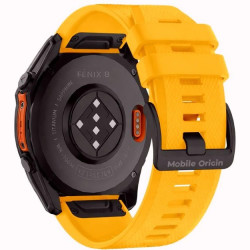 Λουράκι Garmin Watch 20mm Mobile Origin Easy Strap ES1 Quick Fit Σιλικόνης - Yellow (MO-ES20-YLW)