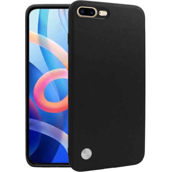 Θήκη iPhone 8 Plus / 7 Plus Bodycell Vegan Cover Σκληρή - Black (5206015076053)
