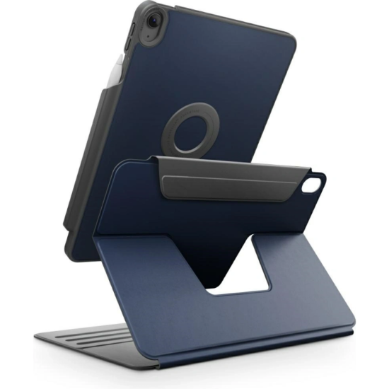 Θήκη iPad Air 7 2025 11" / Air 6 2024 11" / Air 5 2022 10.9" / Air 4 2020 10.9" Uniq Rovus SnapMount Περιστρεφόμενη & Αποσπώμενη με Υποδοχή Apple Pencil & Μαγνητική Πλάκα - Navy Blue (UNIQ-PDA11(M3)-ROVSNNBU)