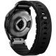 Λουράκι Garmin Watch 22mm Uniq Fluo από Αδιάβροχη Σιλικόνη & Ανοξείδωτο Ατσάλι - Midnight Black (UNIQ-22MM-FLUOMBLK)