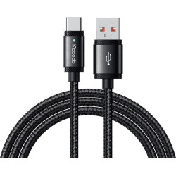 Καλώδιο Mcdodo Super Charging USB-A σε Type-C για Γρήγορη Φόρτιση & Μεταφορά Δεδομένων με LED 150cm 120W - Black (CA-4730)