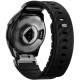 Λουράκι Garmin Watch 26mm Uniq Fluo από Αδιάβροχη Σιλικόνη & Ανοξείδωτο Ατσάλι - Midnight Black (UNIQ-26MM-FLUOMBLK)