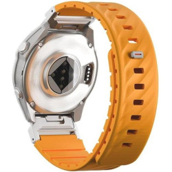 Λουράκι Garmin Watch 26mm Uniq Fluo από Αδιάβροχη Σιλικόνη & Ανοξείδωτο Ατσάλι - Pale Orange (UNIQ-26MM-FLUOPORG)