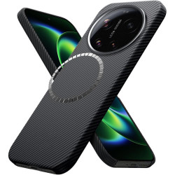Θήκη Xiaomi 17 Ultra Techsuit Aramid Fiber Σκληρή με MagSafe 1mm 600D Kevlar - Black (5949419361980)