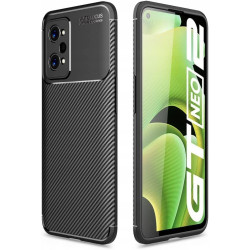 Tech-Protect Θήκη Σιλικόνης Carbon Realme GT Neo 2 - Black (9589046919091)