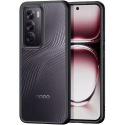 Premium Ημιδιάφανη Σκληρή Θήκη - Oppo Reno12 - DuxDucis Aimo Series - Black (6934913005798)