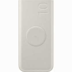 PowerBank Official Samsung External Wireless Battery Pack με Μαγνητική Ασύρματη Φόρτιση & 2 x Θύρες Type-C 25W 10.000mAh - Beige (EB-U2510XUEGEU)
