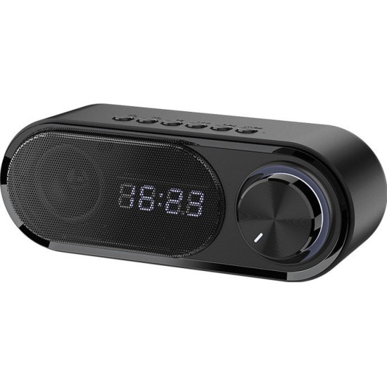 Ηχείο Recci Dynamic Island RSK-W41 Bluetooth Φορητό Ασύρματο με Ξυπνητήρι - Black (6955482528044)