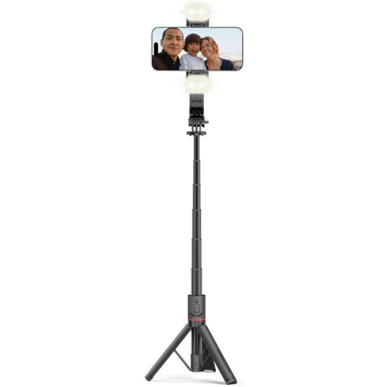 Τρίποδο Tech-Protect L05S Selfie Stick για Κινητά Ασύρματο με Bluetooth / Τηλεχειριστήριο & Φως LED - Black (5906203690381)
