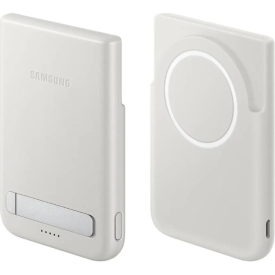PowerBank Official Samsung Magnet Wireless Battery Pack με Μαγνητική Ασύρματη Φόρτιση 15W / 1 x Θύρα Type-C 25W 5.000mAh & KickStand - Gray (EB-U2500XJEGWW)