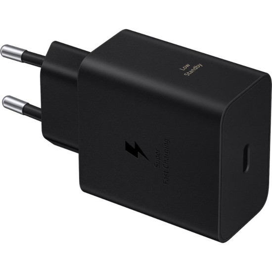 Φορτιστής Official Samsung Fast Travel Charger Γρήγορος Ταξιδιού με 1 x Θύρα Type-C 60W - Black (EP-T6010NBEGWW)