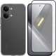 Θήκη & Tempered Glass Xiaomi Poco X8 Pro Max Vivid Set TPU Case Σετ Διάφανη Σιλικόνης & Full Face Αντιχαρακτικό Γυαλί Προστασίας Οθόνης - Transparent / Black (VI-TPU-TG.FF 1-26010002)