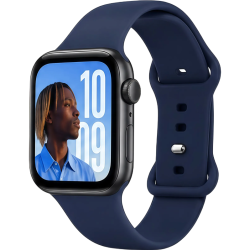 Λουράκι Apple Watch Ultra/SE/11/10/9/8/7/6/5/4 (49/46/45/44mm) Vivid Watch Strap Silicone WB02 Σιλικόνης - Blue (VIVID-SIL-WB02-26010003)