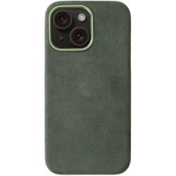 Θήκη iPhone 14 / 13 Rosso Avanti Back Cover από Premium Alcantara με MagSafe - Green (8719246549915)