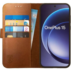 Θήκη OnePlus 15 Rosso Deluxe Δερμάτινο Πορτοφόλι - Brown (8719246498305)