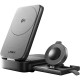 Ασύρματος Φορτιστής Lisen W106 3in1 Βάση MagSafe Qi2 15W για iPhone / AirPods / Apple Watch με Φορτιστή Τοίχου & Καλώδιο Type-C - Grey (6941237430731)