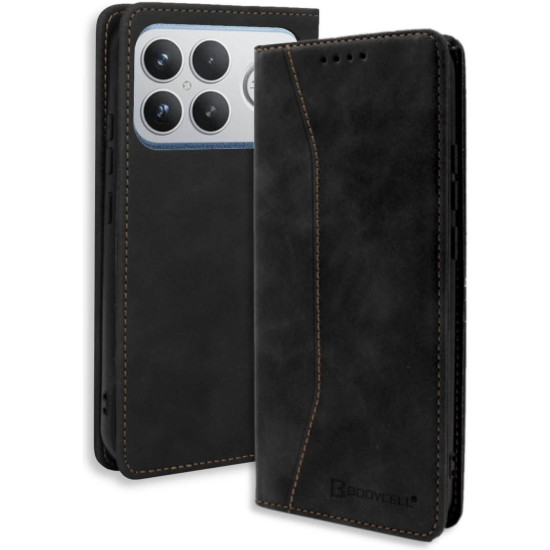 Θήκη Xiaomi Poco F8 Ultra Bodycell Book Case Πορτοφόλι - Black (5206015086144)