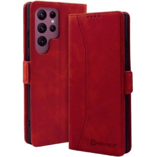Θήκη Samsung Galaxy S26 Ultra Bodycell Book Case Πορτοφόλι - Red (5206015086106)