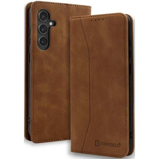 Θήκη Samsung Galaxy A57 Bodycell Book Case Πορτοφόλι - Brown (5206015085642)