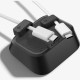 Οργανωτής Καλωδίων Spigen LD103 Magnetic Cable Holder Μαγνητική Βάση 2 Θέσεων από Αντιολισθητική Σιλικόνη - Black (APP11145)
