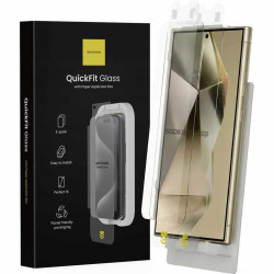 Tempered Glass Samsung Galaxy S24 Ultra Spacecase QuickFit Glass Αντιχαρακτικό Γυαλί Προστασίας Οθόνης με Απλικατέρ QuickFit 2 Τεμάχια - Clear (5905719138837)
