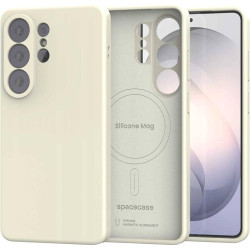 Θήκη Samsung Galaxy S26 Ultra Spacecase Silicone Mag Case Σιλικόνης με MagSafe - Beige (5905719139650)