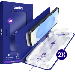 Tempered Glass Samsung Galaxy S25 / S24 Buddi Easy Fit Αντιχαρακτικό Γυαλί Προστασίας Οθόνης 2 Τεμάχια - Clear (8719246545702)