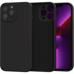 Θήκη iPhone 13 Pro Max Spacecase Silicone Mag Case Σιλικόνης με MagSafe - Black (5905719138721)