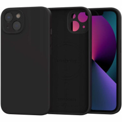Θήκη iPhone 13 Spacecase Silicone Mag Case Σιλικόνης με MagSafe - Black (5905719138691)