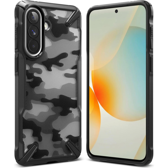 Θήκη Samsung Galaxy A57 Ringke Fusion X Ανθεκτική Σκληρή με TPU Bumper - Camo Black (8800328818071)