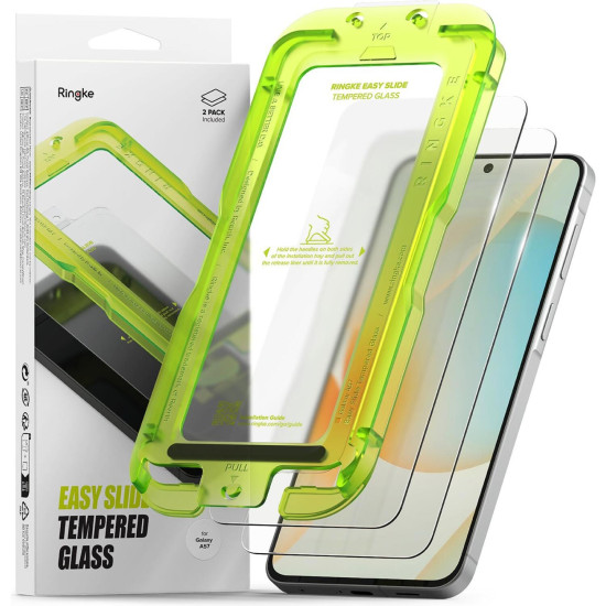 Tempered Glass Samsung Galaxy A57 Ringke Easy Slide Αντιχαρακτικό Γυαλί Προστασίας Οθόνης 2 Τεμάχια - Clear (8800328818187)