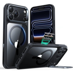 Θήκη iPhone 17 Pro Max ESR Classic Hybrid Magnetic with Stash Stand Ανθεκτική με MagSafe / Kickstand & Κάλυμμα για Camera Control - Clear / Black (4894240283295)