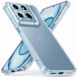 Θήκη Motorola Moto G77 / G67 Techsuit Shockproof Clear Silicone Διάφανη Σιλικόνης - Clear (5949419362185)