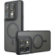 Θήκη Motorola Signature Techsuit PureFrost Σκληρή Ημιδιάφανη με MagSafe - Frosted Black (5949419357327)