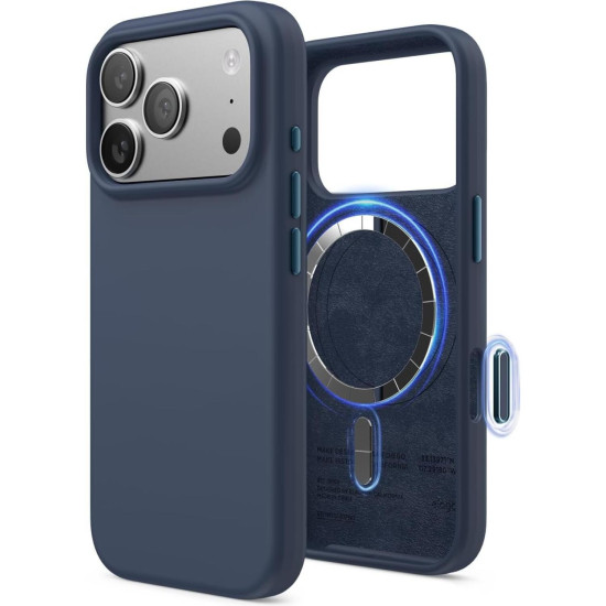 Θήκη iPhone 17 Pro Elago Magnetic Silicone Case Premium Σιλικόνης με MagSafe - Jean Indigo (ES17MSSC63PRO-JIN)