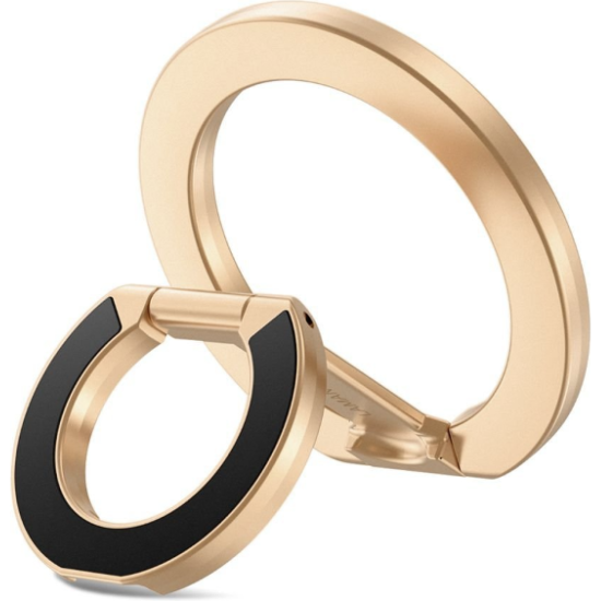 Βάση Στήριξης Tech-Protect MMR400 Μαγνητικό MagSafe Phone Ring με Επιπλέον Αυτοκόλλητο Δακτύλιο MagSafe - Gold (5906302335961)