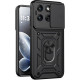 Θήκη Motorola Edge 70 Fusion Techsuit CamShield Ανθεκτική με Κάλυμμα για την Κάμερα & Μεταλλικό Ring Holder - Black (5949419363199)