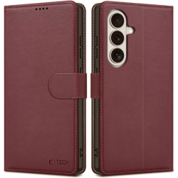 Θήκη Samsung Galaxy S26 Tech-Protect Wallet Πορτοφόλι - Mulberry (5906302390366)