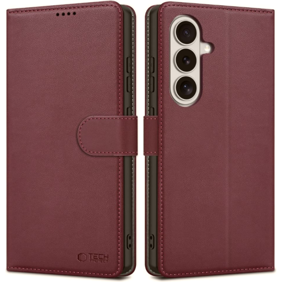 Θήκη Samsung Galaxy S26 Tech-Protect Wallet Πορτοφόλι - Mulberry (5906302390366)