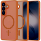 Θήκη Samsung Galaxy S26 Tech-Protect MagMat Σκληρή Ημιδιάφανη με MagSafe - Matte Orange (5906302390748)