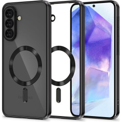 Θήκη Samsung Galaxy A57 Tech-Protect MagFlex Διάφανη Σιλικόνης με MagSafe - Shiny Black (5906302392070)