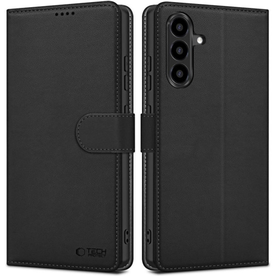 Θήκη Samsung Galaxy A37 / A56 / A36 Tech-Protect Wallet Πορτοφόλι - Black (5906302392360)