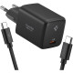 Φορτιστής Spigen EE451EU GaN Pro Γρήγορος Τοίχου / Αντάπτορας με 1 x Θύρα Type-C 45W & Καλώδιο Type-C 100W - Black (ACH09474)