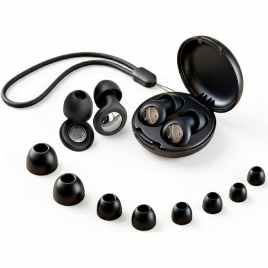 Ωτοασπίδες Tech-Protect QuietFit Earplugs Σιλικόνης Επαναχρησιμοποιούμενες με Θήκη & Λουράκι 4 Μεγέθη - Black (5906302339921)