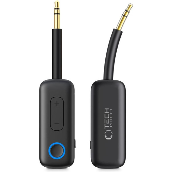 Αντάπτορας Ήχου Bluetooth 5.4 Tech-Protect Ultraboost AU02 Transmitter / Receiver AUX 3.5mm Πομπός & Δέκτης - Black (5906302339815)